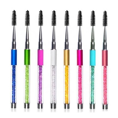 2019 High Quality Free Sample Rhinestones Decoration Eyebrow And Eyelash Brush Makeup Brush